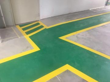 We use Epoxy Paints, Indoors Mechanic Shop for smooth services floors etc.
